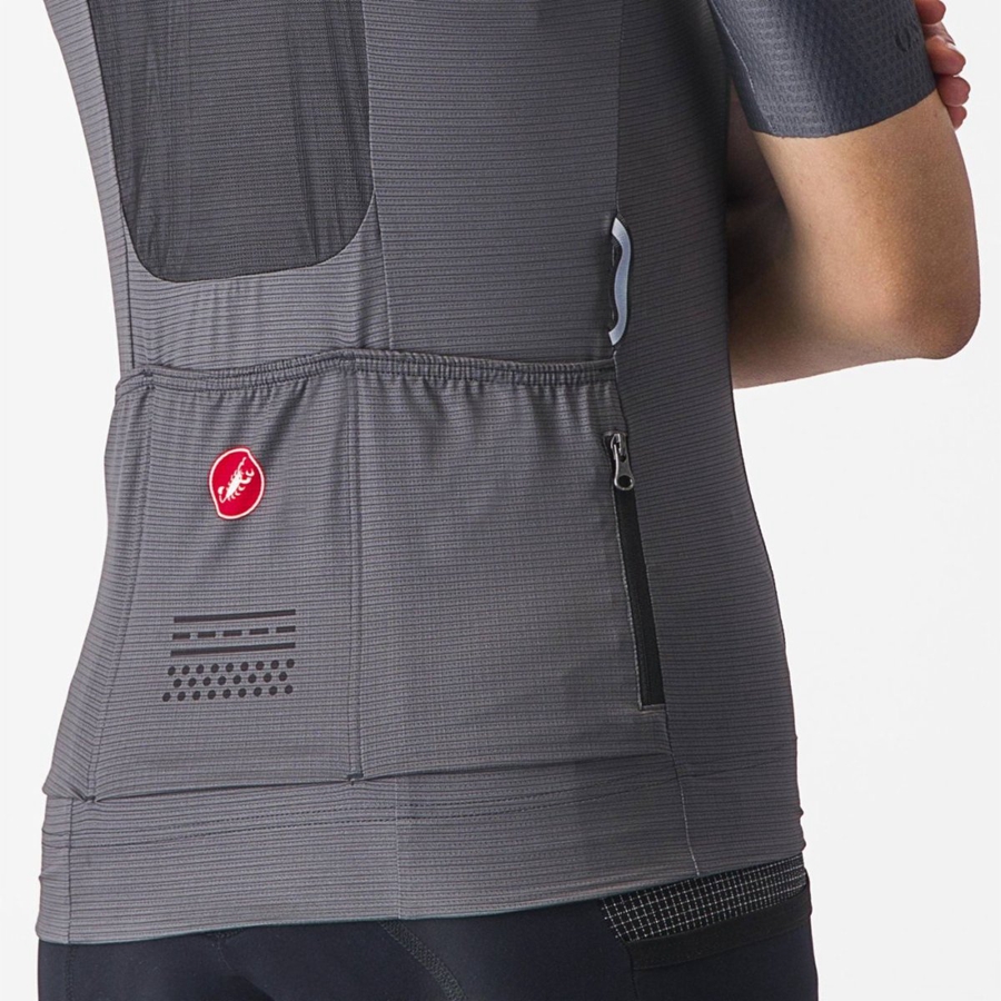 Castelli UNLIMITED PRO W Jersey Dames Donkergrijs | 675908UXR