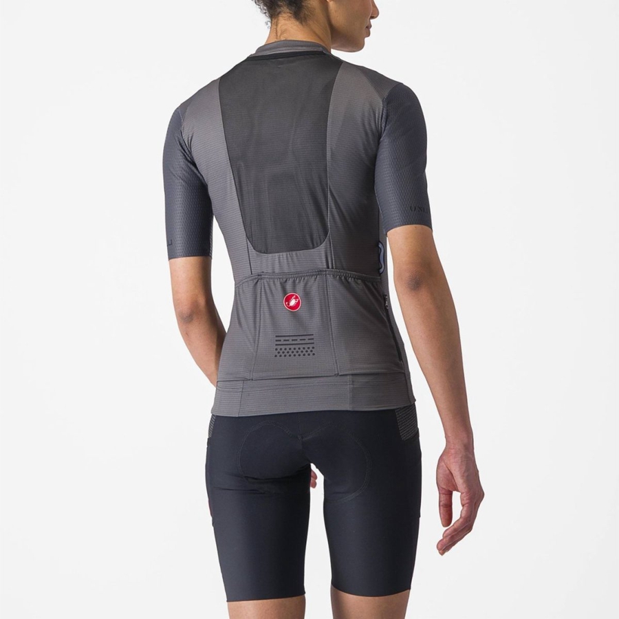 Castelli UNLIMITED PRO W Jersey Dames Donkergrijs | 675908UXR