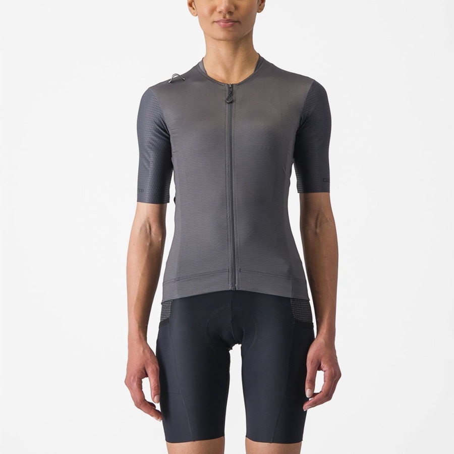 Castelli UNLIMITED PRO W Jersey Dames Donkergrijs | 675908UXR