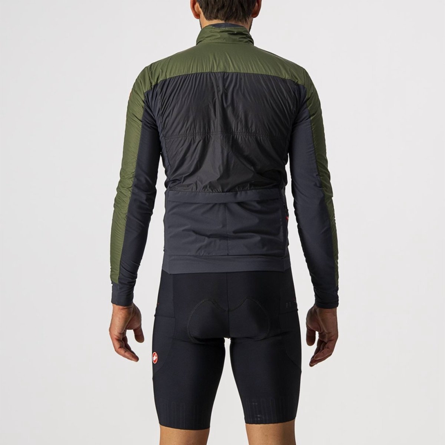 Castelli UNLIMITED PUFFY Jassen Heren Lichtgroen Donkergrijs | 843201ZWU