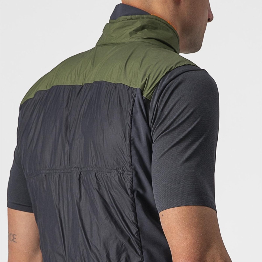 Castelli UNLIMITED PUFFY Vest Heren Lichtgroen Donkergrijs | 250438PYA