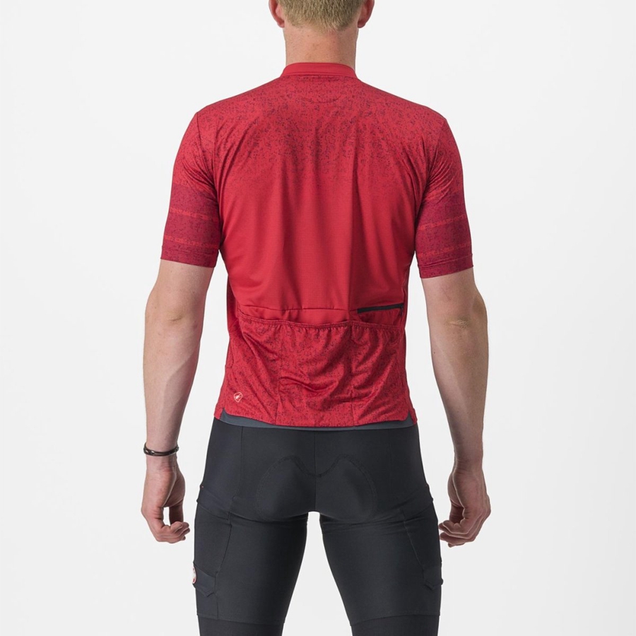 Castelli UNLIMITED TERRA Jersey Heren Donkerrood | 362984XGC