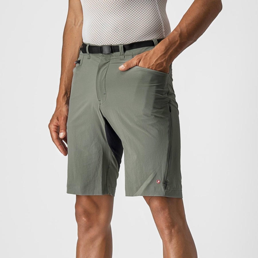 Castelli UNLIMITED TRAILGY Korte Broek Heren Grijs | 372846EXH