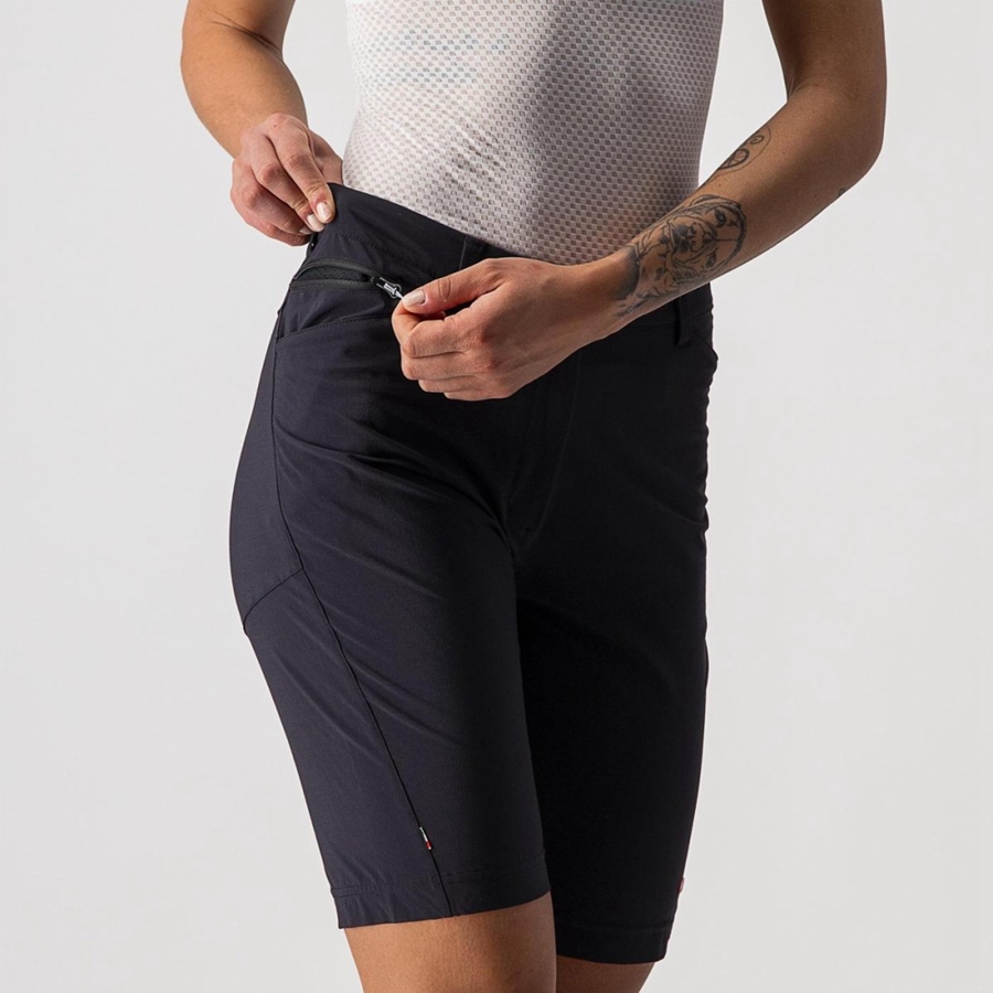 Castelli UNLIMITED WGY Korte Broek Dames Zwart | 194360OAN