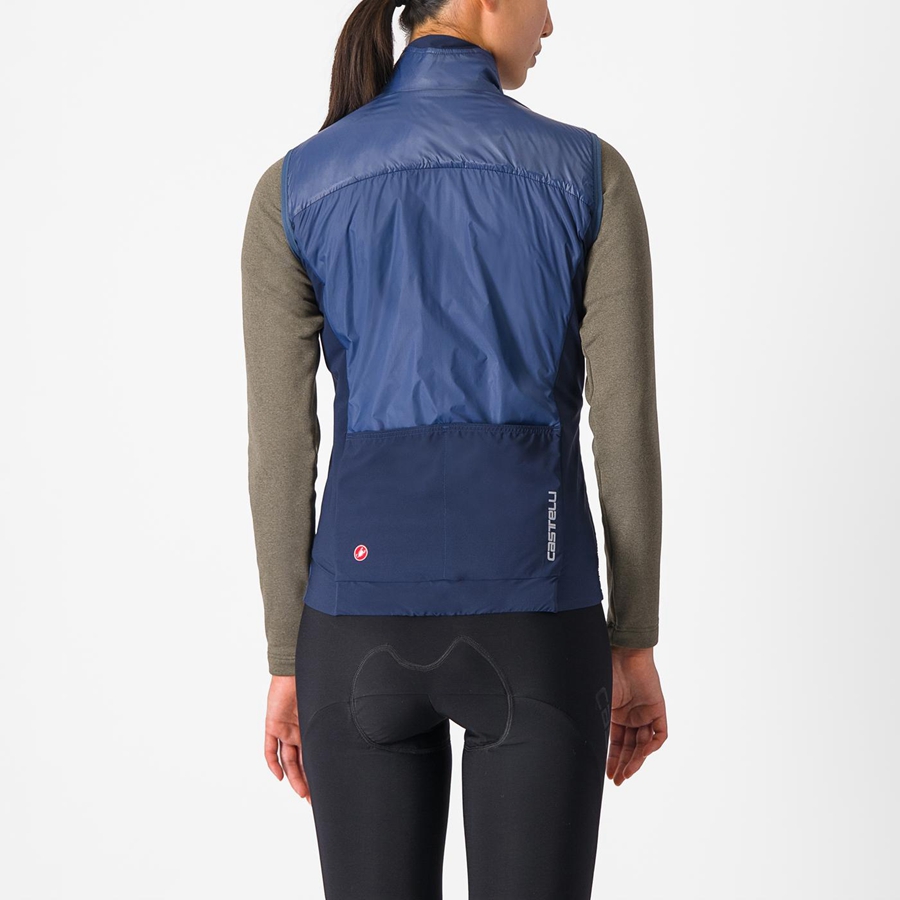 Castelli UNLIMITED W PUFFY Vest Dames Blauw Blauw | 867304AWY