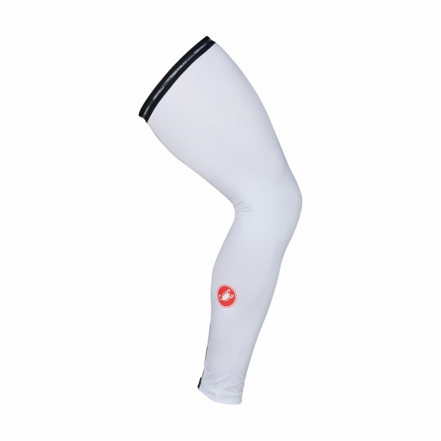 Castelli UPF 50 + LIGHT LEG SLEEVES Beenwarmer Dames Wit | 298104DIS