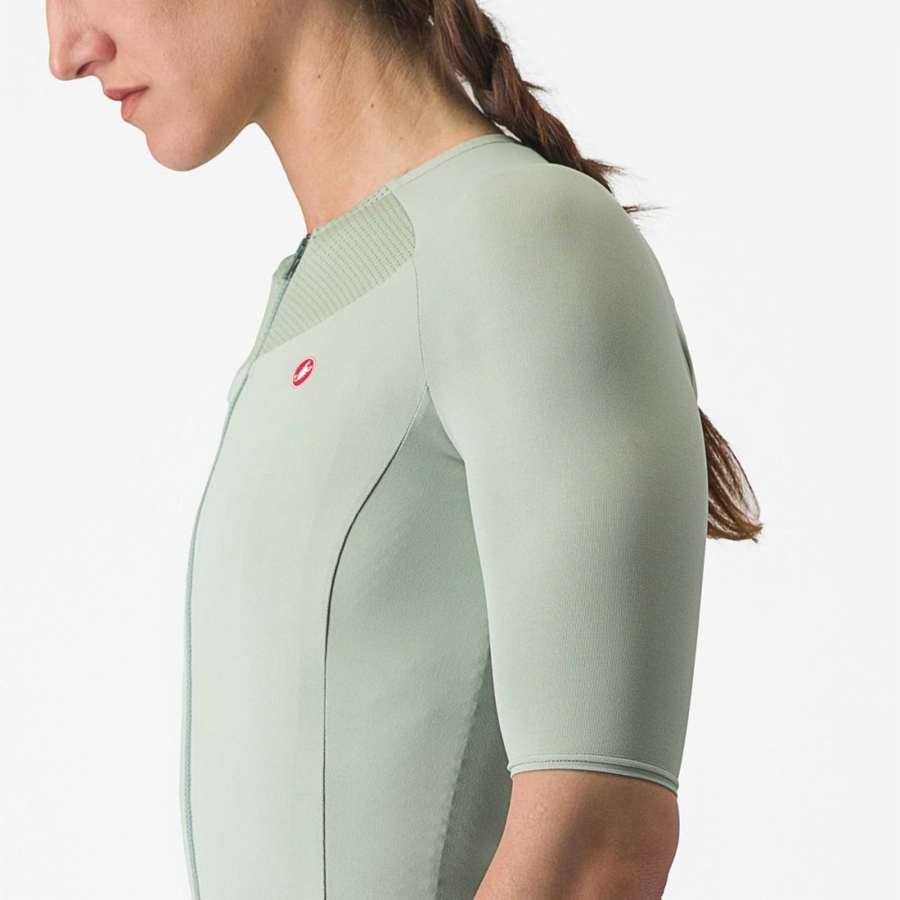 Castelli VELOCISSIMA 2 Jersey Dames Groen Blauw | 180594OWM