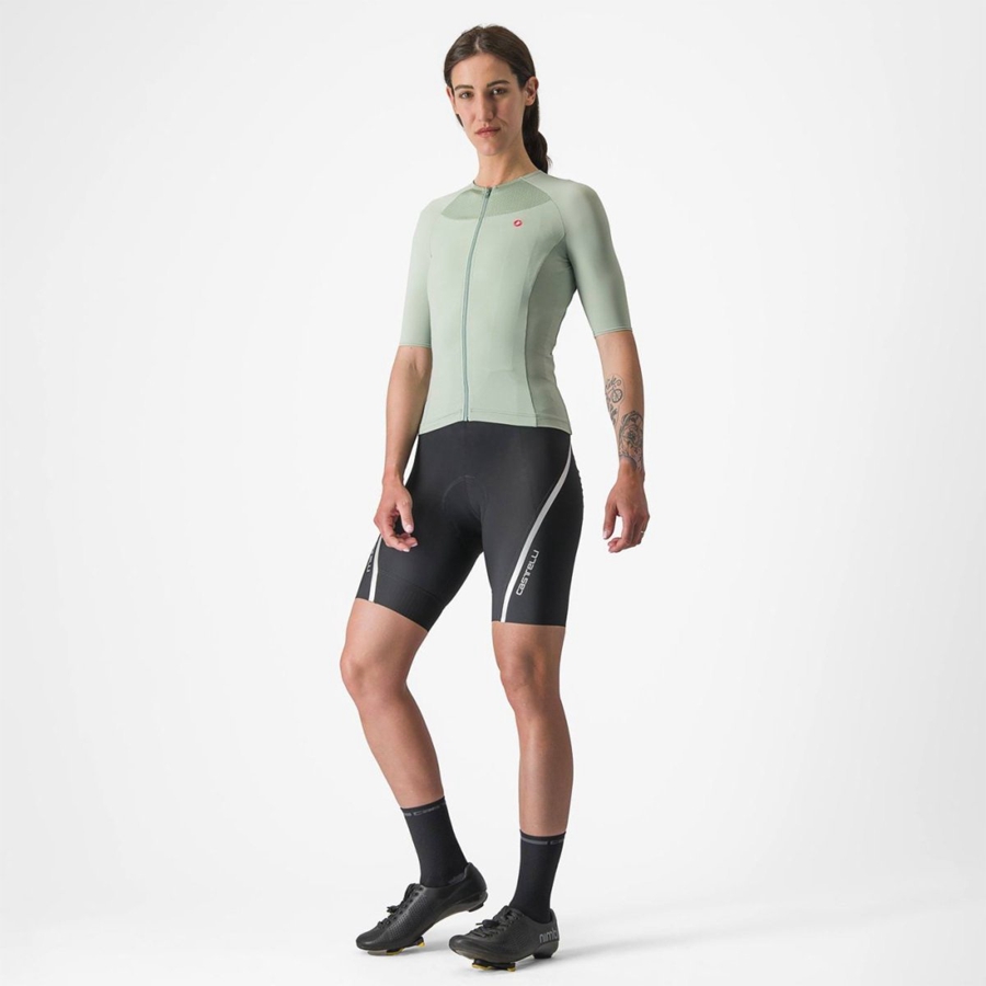 Castelli VELOCISSIMA 2 Jersey Dames Groen Blauw | 180594OWM