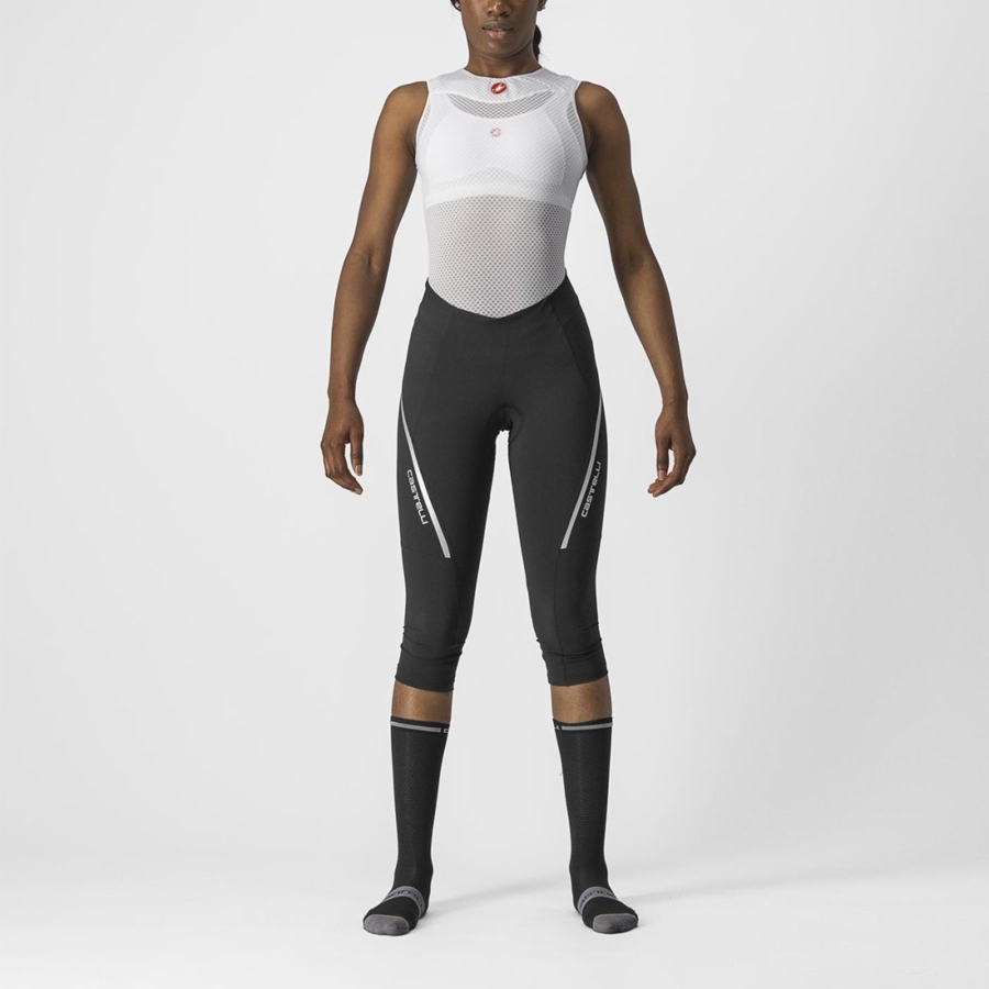 Castelli VELOCISSIMA 3 KNICKER Leggings Dames Zwart Zilver | 634570LXJ