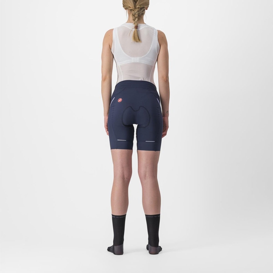 Castelli VELOCISSIMA 3 Korte Broek Dames Blauw Paars Wit | 241930OSJ