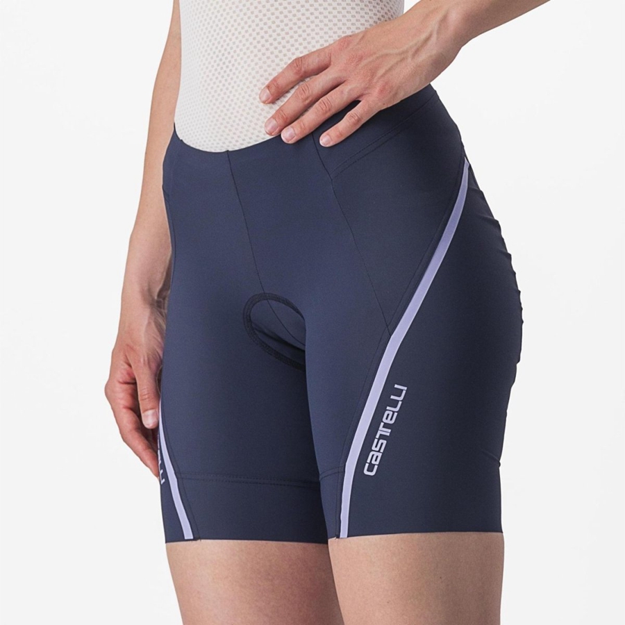 Castelli VELOCISSIMA 3 Korte Broek Dames Blauw Paars Wit | 241930OSJ