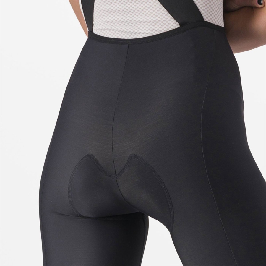 Castelli VELOCISSIMA DT Panty Met Slabbetje Dames Zwart Zwart | 064795BZI