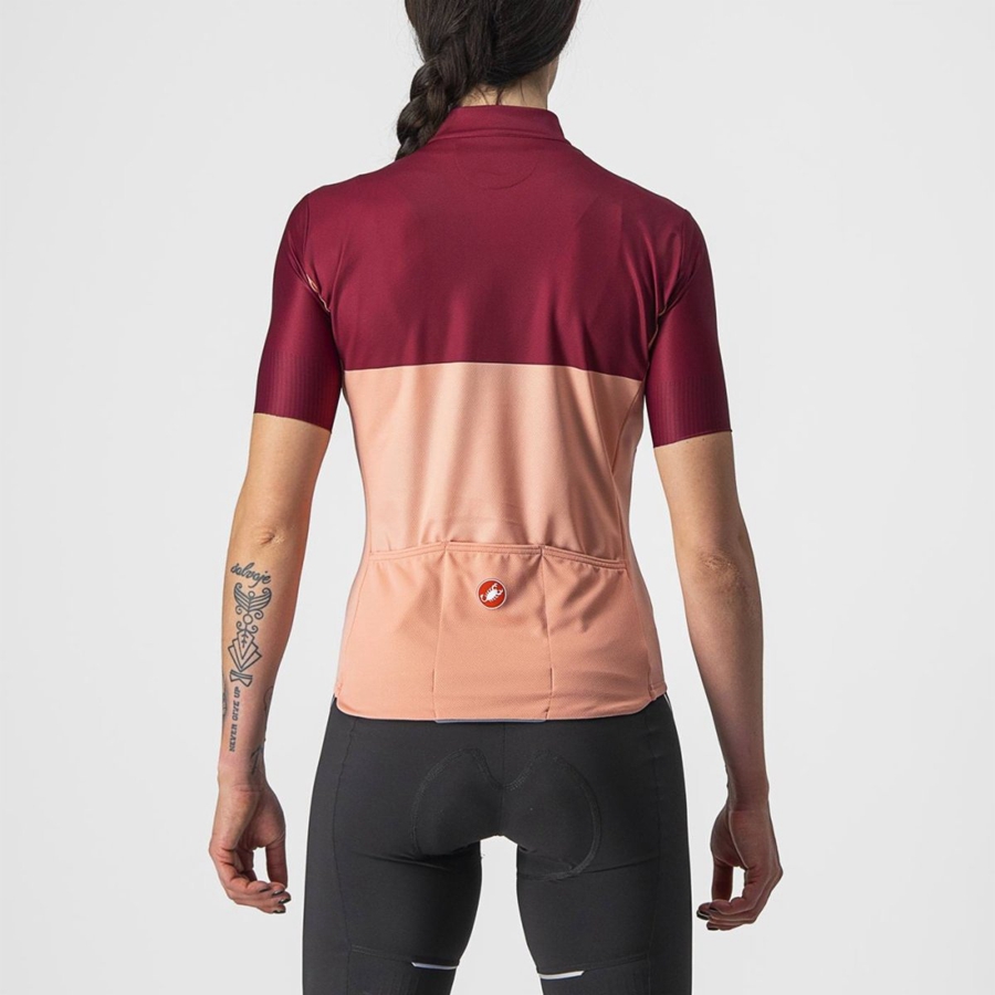 Castelli VELOCISSIMA Jersey Dames Roze Bordeaux | 035946GEV