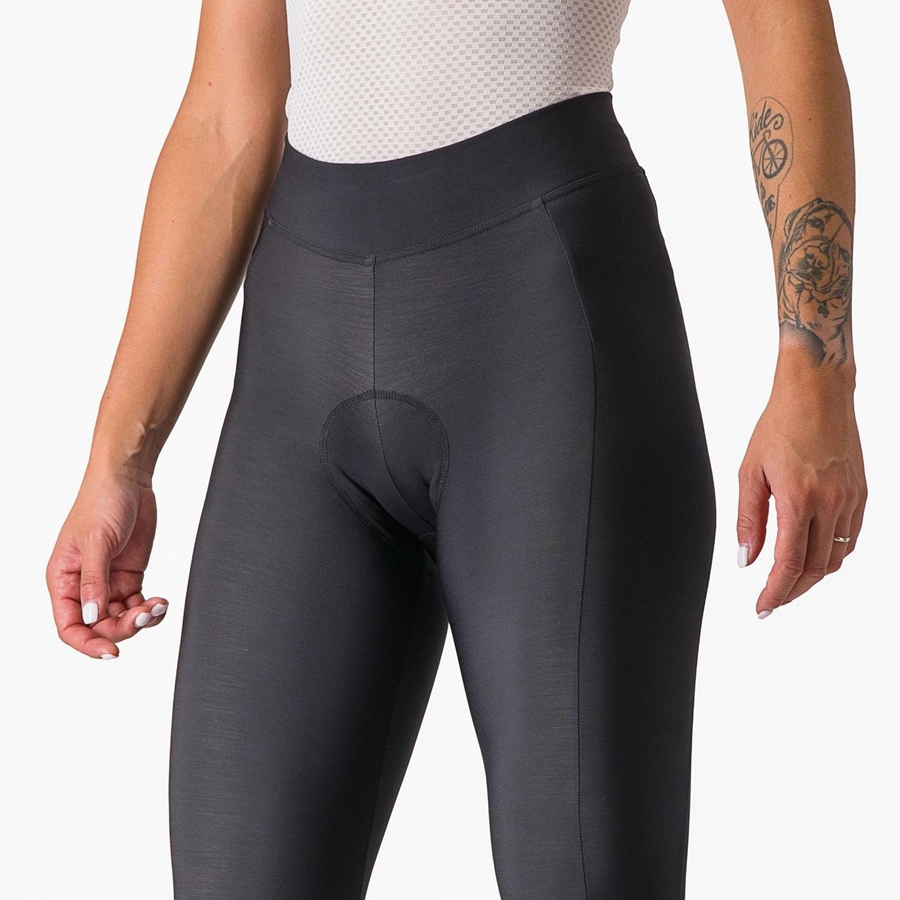 Castelli VELOCISSIMA THERMAL Leggings Dames Zwart Zwart | 219463NKF