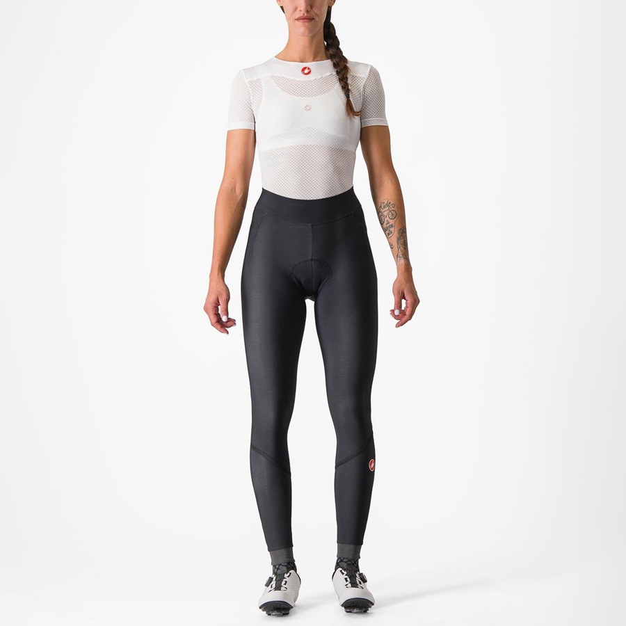 Castelli VELOCISSIMA THERMAL Leggings Dames Zwart Zwart | 219463NKF