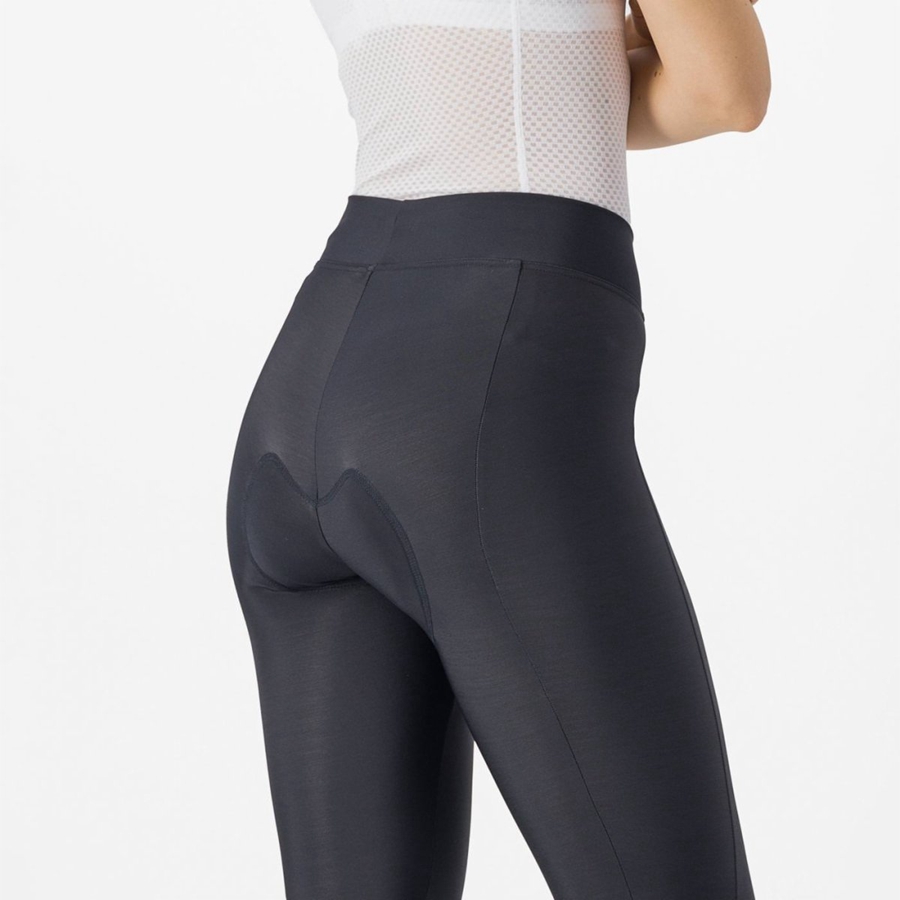 Castelli VELOCISSIMA THERMAL Leggings Dames Zwart Mintgroen Zwart | 105489JSF