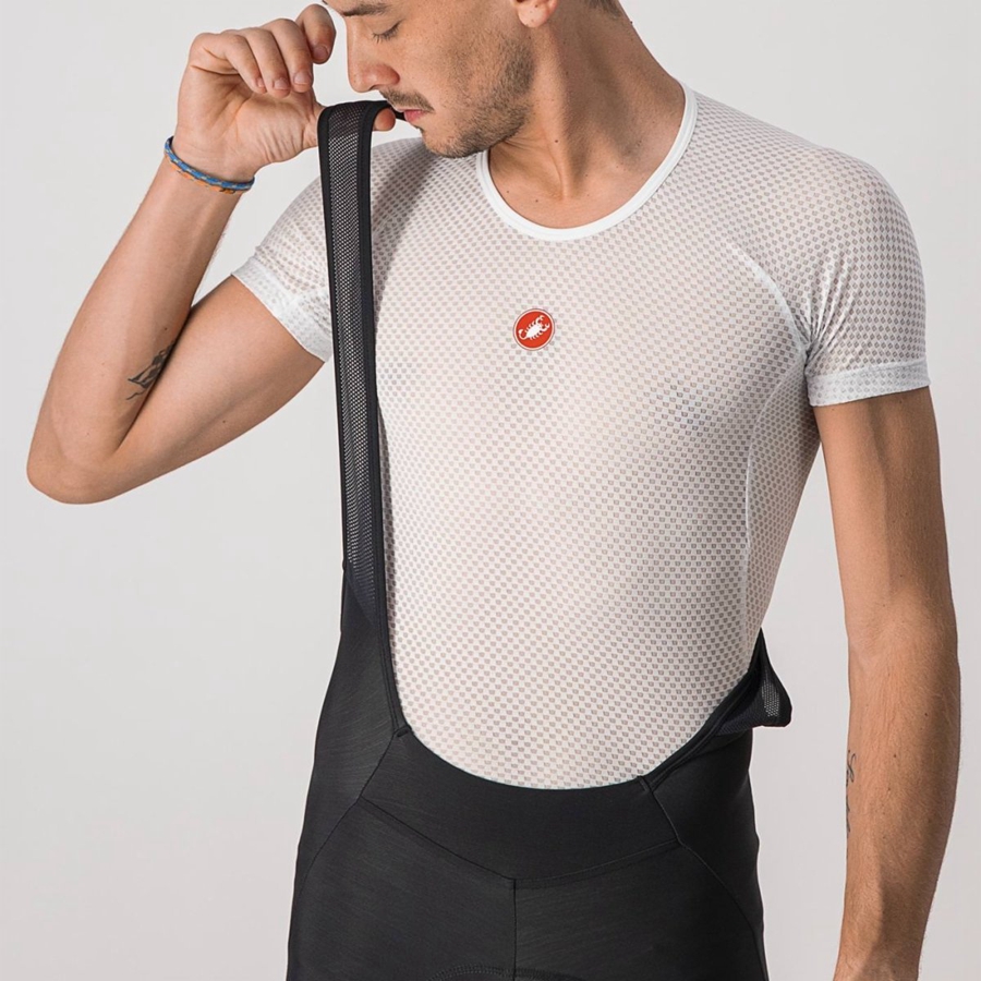 Castelli VELOCISSIMO 5 Panty Met Slabbetje Heren Zwart Zilver | 215984UCD